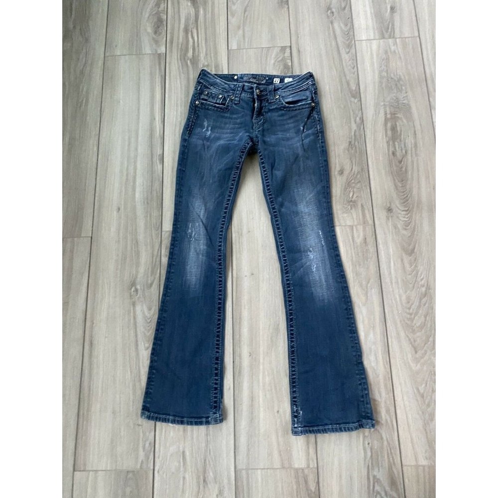 Women's Miss Me Dark Wash Bootcut Denim Jeans Size 27